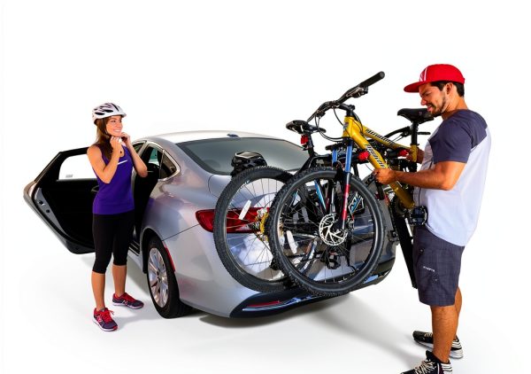 Allen Bicycle Car Rack Red Black Padded Frame-1