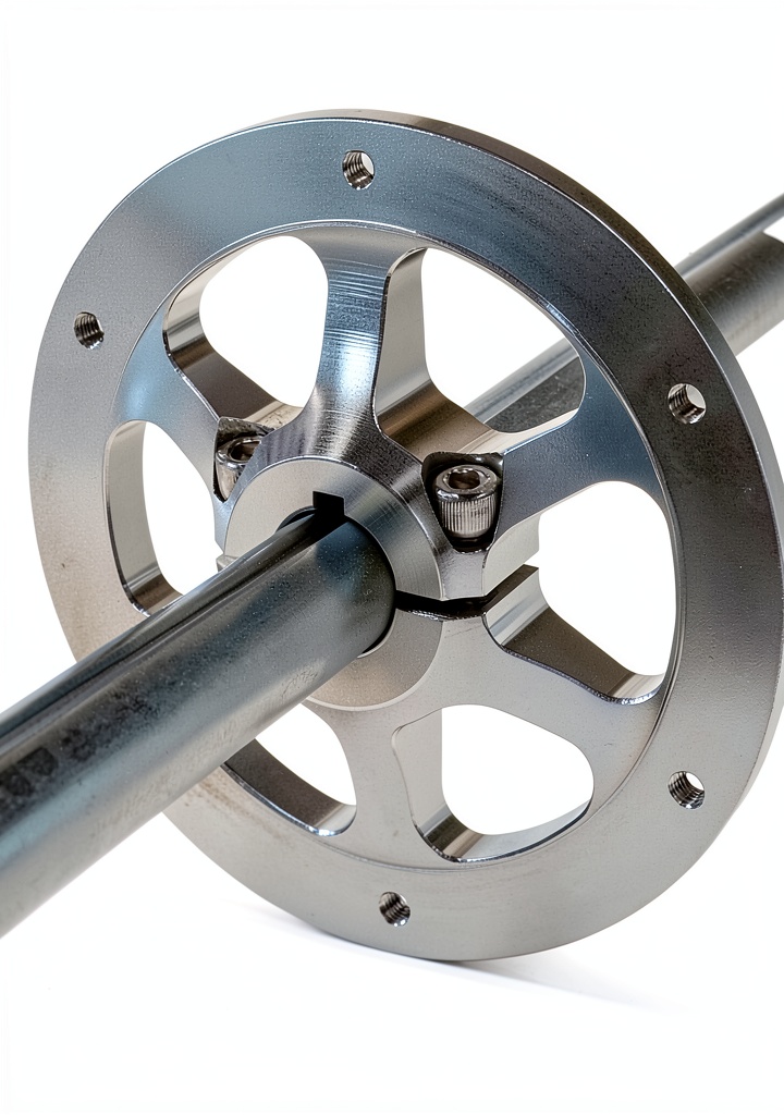 Installing Kart Supply 1 Inch Axle Sprockethub on a workbench with tools laid out