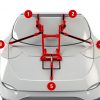 Allen Bicycle Car Rack Red Black Padded Frame-5