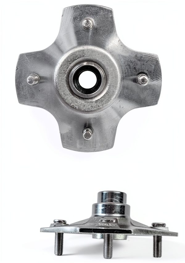 Caltric ATV Wheel Hub 12 Inches Silver-1