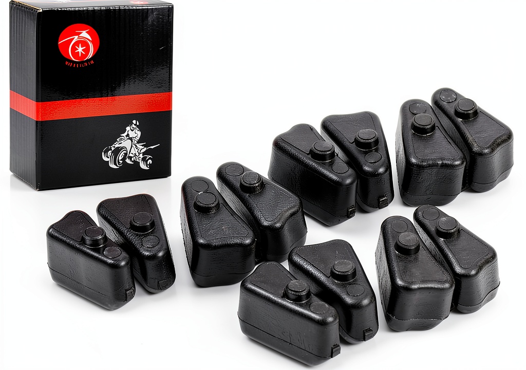 Rear wheel damper set rubbers installed on a motorcycle