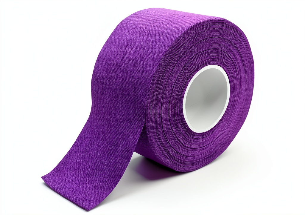 Athlete applying Meister rigid athletic tape to a knee