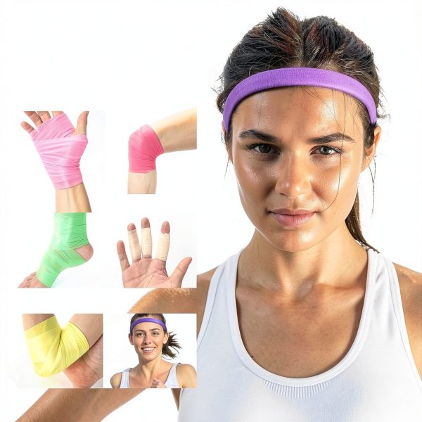 Wmmifck 3rd Gen Athletic Pre‑Wrap Tape 9‑Roll Pack Multi‑Color-3