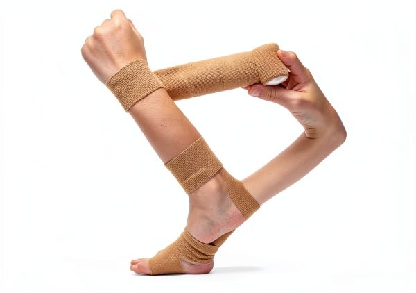 Self Adhesive Bandage Wrap JHGIC Skin Color 2inch 16rolls Nonwoven-4