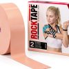 RockTape Kinesiology Tape 2-Inch Water-Resistant 16.4ft Roll Beige-0