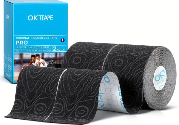 OK TAPE Athletic Tape Professional 2-Roll Pack with Color Guide-0