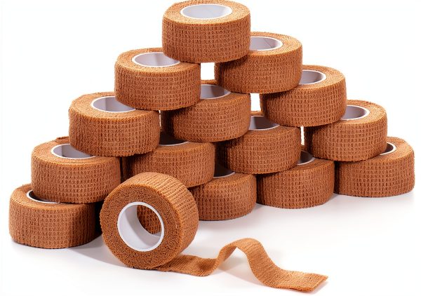 Self Adhesive Bandage Wrap JHGIC Skin Color 2inch 16rolls Nonwoven-0