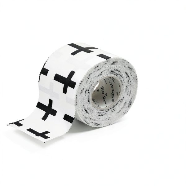 TrelaCo Sports Tape White 1x2 Inch Cotton Athletic Wrist Support-1