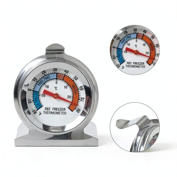 Refrigerator Freezer Thermometer 4 Pack Classic Series Large Dial-2