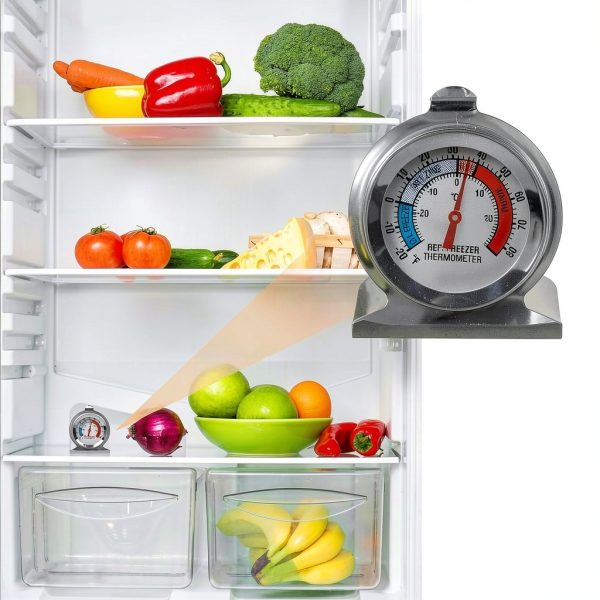 Refrigerator Freezer Thermometer 4 Pack Classic Series Large Dial-4