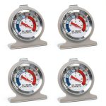 Refrigerator Freezer Thermometer 4 Pack Classic Series Large Dial-0