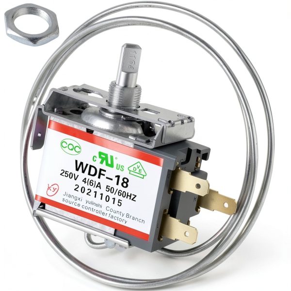 Mini Fridge Thermostat Hoseup WDF-18 3‑Pin Screw Mount 250V/110V-0